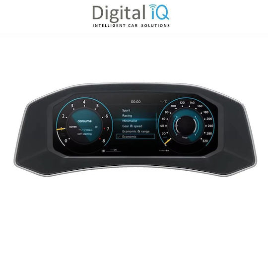 Digital IQ Ηχοσύστημα Αυτοκινήτου για Volkswagen T-Roc 2017-2025 (Bluetooth/USB/WiFi/GPS) με Οθόνη Αφής 12.3"