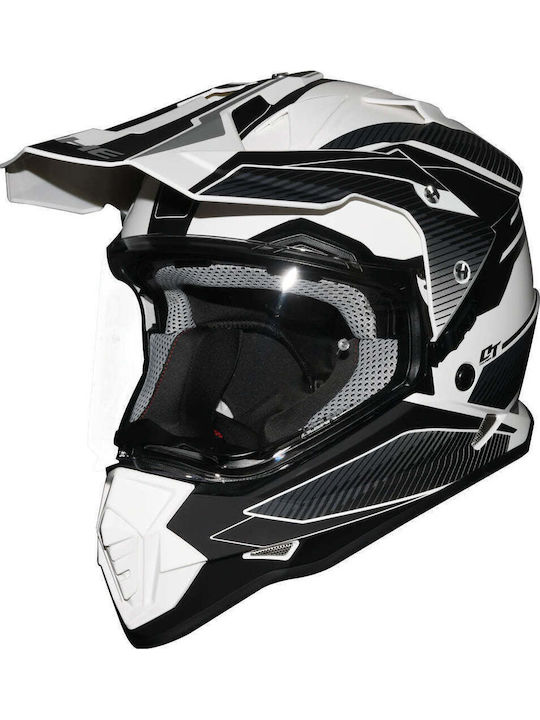 Yohe 632A SV G6H White/Black/Grey Matt Motorcyc...