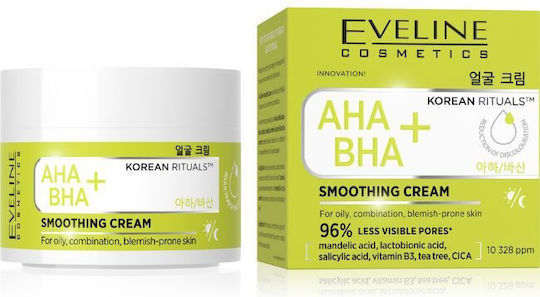 Eveline AHA/BHA+ Korean Rituals Moisturizing Face Cream with AHA & BHA 50ml