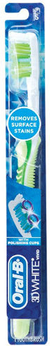 Oral-B 3d White Vivid Manuelle Zahnbürste Weiche Hellgrünes Herstellerfarbe