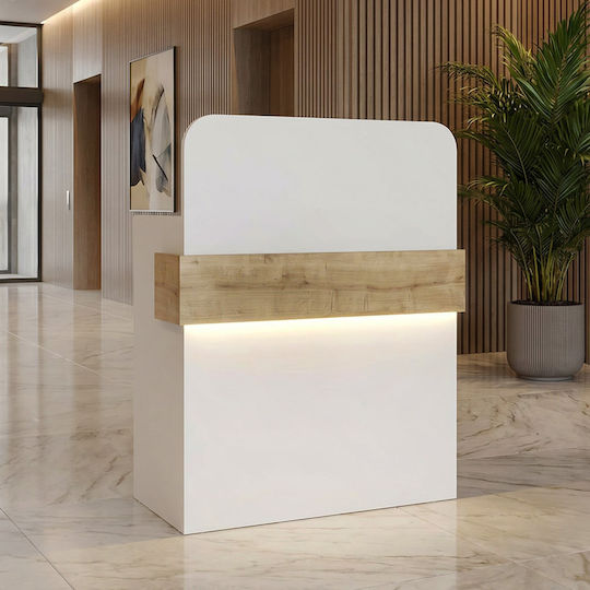 Megapap Professional Reception Desk W90xD43.6xH119.2cm