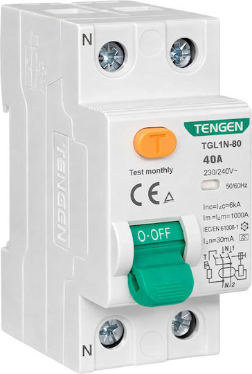 Tengen Phasenrelais Leckage der Erde 40A Bipolar