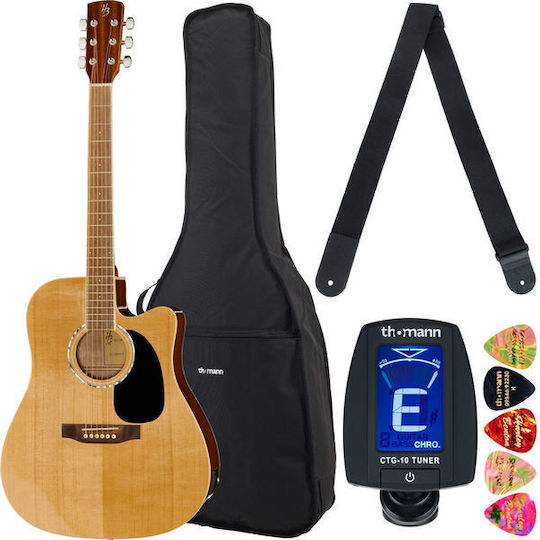 Harley Benton Cld-60sce Nt Custom Chitară electroacustică
