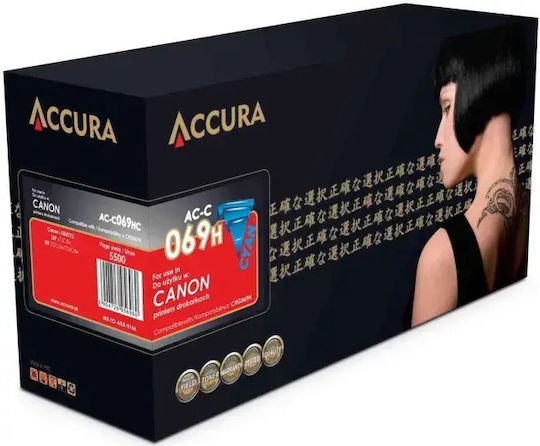 Accura Compatible Toner For Canon Laser Printer Crg-069h 5500 Pages Cyan