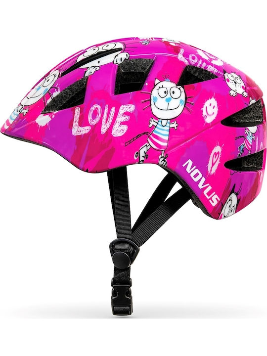 Novus Kinderfahrrad- / Rollerhelm für Stadt Rosa
