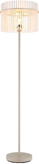 Globo Lighting Floor Lamp Height 152cm with Lamp Bulb Base E27 Beige