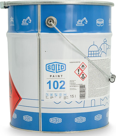Solidpaint 102 Rustproof Anti-corrosion Paint Metal Iron 15 L Colors Ral 2009