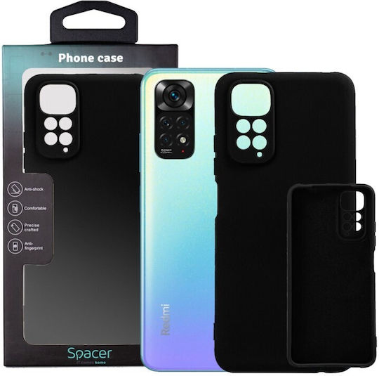 Spacer Back Cover Σιλικόνης 2mm Μαύρο (Redmi Note 11 / 11S 4G)