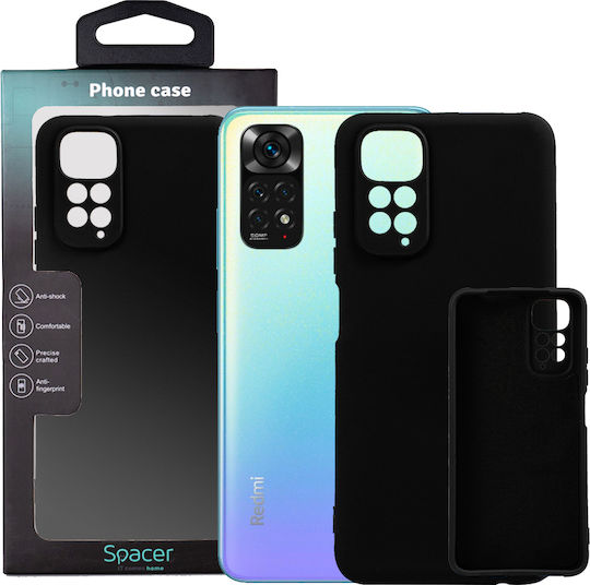 Spacer Back Cover Σιλικόνης 2mm Μαύρο (Redmi Note 11 / 11S 4G)