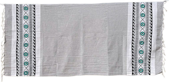 Chios Hellas Beach Towel Pareo Grey 170x90cm