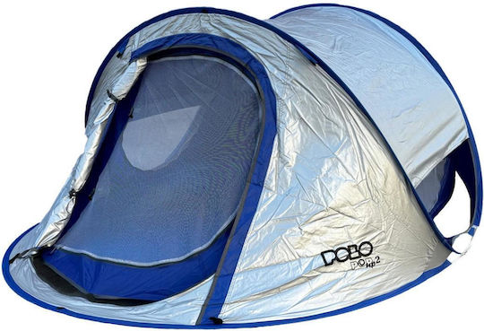 Polo Summer Camping Pop Up Blue Tent for 2 People 220x135x95cm