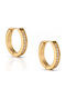 Touch Earrings Gold Plated Steel Hoops 38 255 Gold