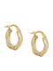 Ohrringe Ohrhänger aus Weißgold 9K mit Diamant