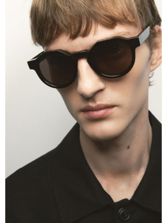 Kaleos Unisex Sunglasses with Brown Frame and B...