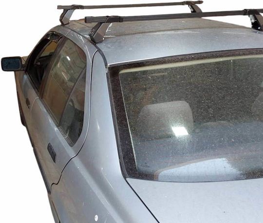 Hermes Car Roof Bars Baggage Carrier Metal Black with Lock BMW Series 3 E36 1991 1997 2 Pieces