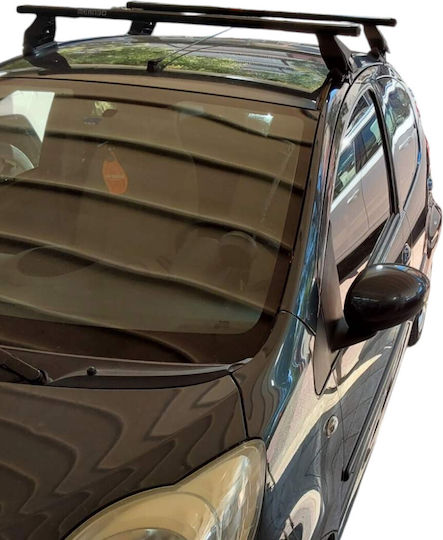 Menabo Car Roof Bars Roof Rack Menabo Tema– Iron – Locks Peugeot 107 5D 2005-2014 2 Pieces Mb.peugeot107.01