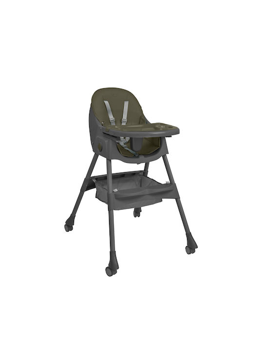 Bebe Stars Foldable Baby Highchair Green