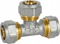 Pex Tee 25x20x16 Mm Screwed Solid