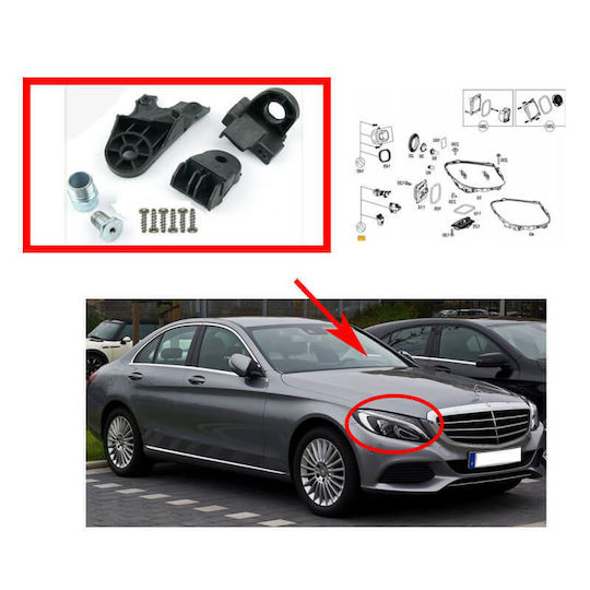 Baze de Reparare pentru Farul Drept Mercedes-benz C-class W205 14-21