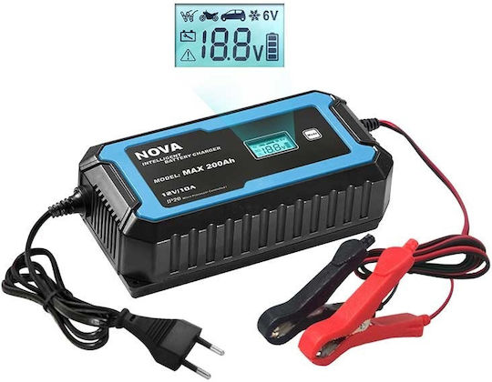 Nova Max 200 Car & Motorcycle Battery Charger 6/12V