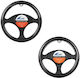 Auto Lenkradabdeckung Carbon Look 37cm Rutschfest Carbon Look Anti-slip Lenkradabdeckung Rote Blaue