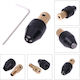 3.17mm Hole Miniature Hand-twisted Self-tightening Drill Chuck Fixture Clamp