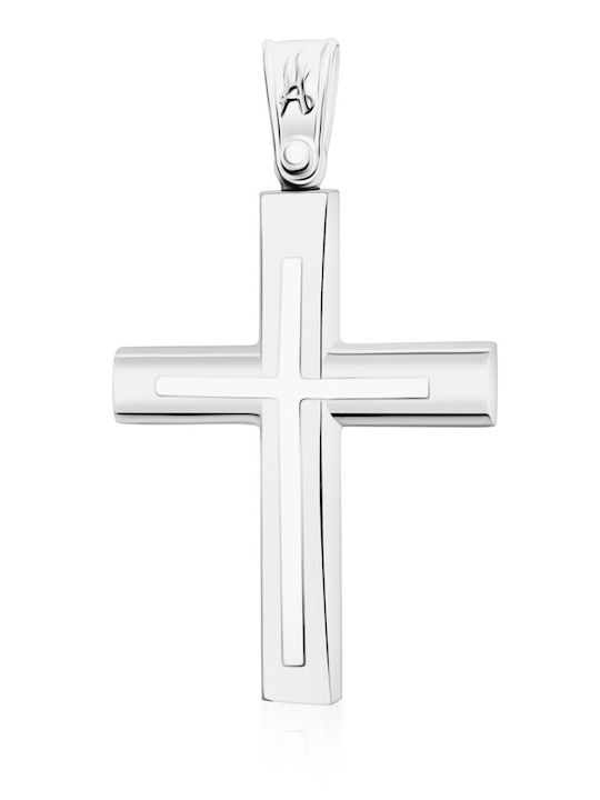 Chrilia Weißgold Kreuz 14K Ohne Kette