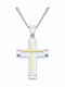 VTJ Men's Silver Cross with Chain