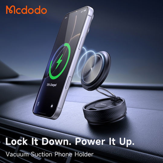 Mcdodo Mobile Phone Mount with 15W Wireless Charging Black Mcdodo Mobile Phone Mount with 15W Wireless Charging Black
