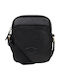 Geantă De Umăr / Tip Crossbody Pentru Bărbați Din Piele Neagră 29574-01