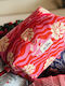 Miss Minimal Zipper Box Toiletry Bag Pink Hawaii 12 X 11 X 9 Cm