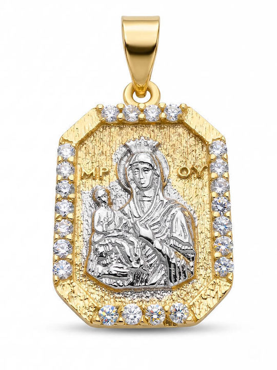 Pandantiv Farmece Pentru Copii Cu Fecioara Maria Din Argint 57480016