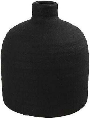 Black Ceramic Bottle Vase 15x17