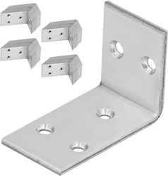 Kotarbau Eckregal Schwere Ausführung aus Inox in Grau Farbe 30x45mm 50 Stück