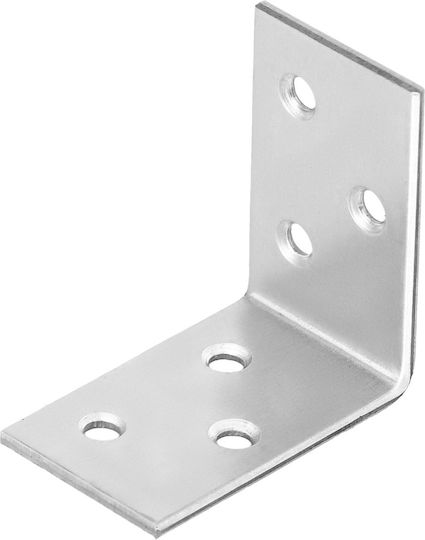 Kotarbau Raft De Colț Robust Din Oțel Inoxidabil Gri 40x40mm