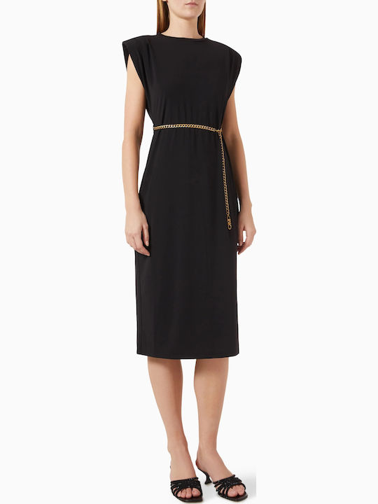 Summer Midi Evening Dress Black