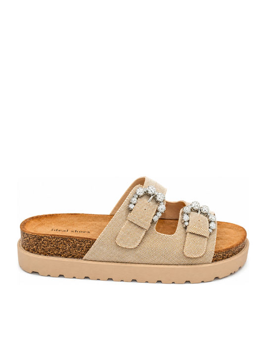 Γυναικεία Σανδάλια Flatforms Μπεζ