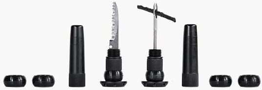Комплект за ремонт на пробиви на гуми Muc-off Stealth Tubeless Plug Puncture Черен 20293
