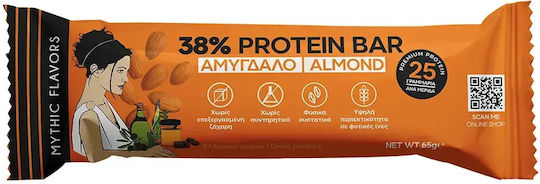 Mythic Flavors Proteinriegel mit 38% Proteingehalt und Geschmack Mandel & Honig 65g