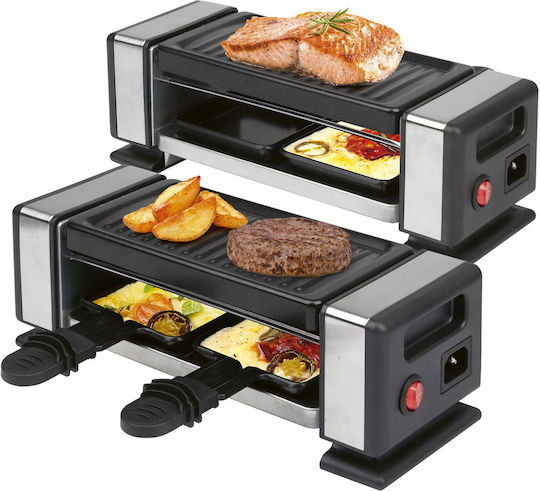 Profi Cook PC-RG 1324 Tabletop Electric Raclette Grill with Smooth and Grooved Plate 700W 20x10cm