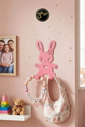 SteweHome Agățătoare Pentru Copii Multi Hook Metalică Multicoloră 15x9x9cm.