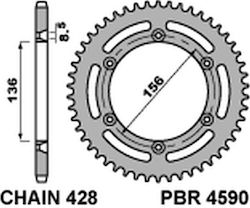PBR Pinion Spate Pentru Husqvarna TE PBR Pinion Spate Pentru Husqvarna TE