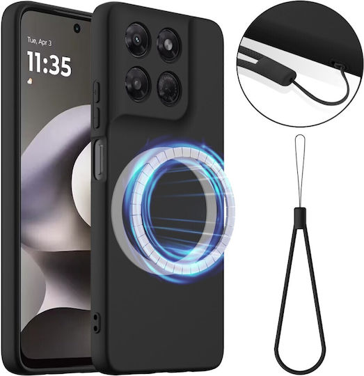 SSCase Black Silicone Back Cover (Moto G47)