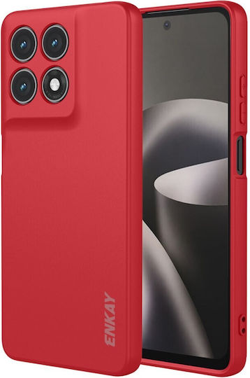 Enkay Liquid Handyhülle Silikon Rosa (Moto G47)