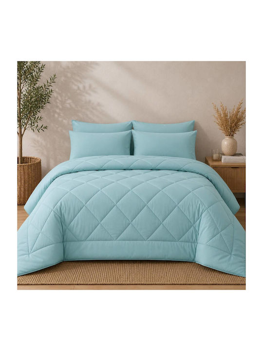 Astron Italy Übergröße Steppdecke 220x240cm Petrol 350 GSM