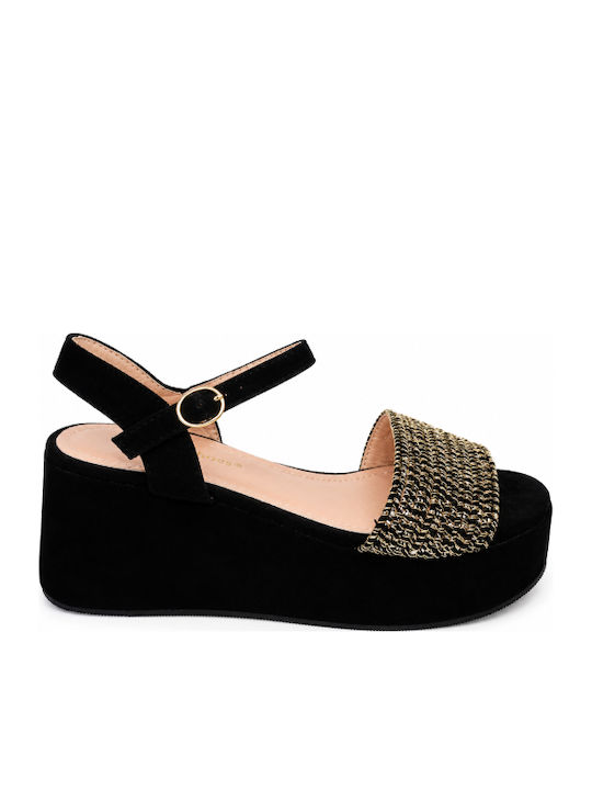 Women's Black Summer Platforms SI-6973-26PL-Black