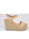 Summer Women's Beige Platforms SI-5926-26FL-Beige