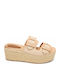 Summer Women's Beige Platforms SI-9707-26FL-BEIGE