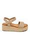 Summer Women's Beige Platforms SI-5989-26FL-BEIGE