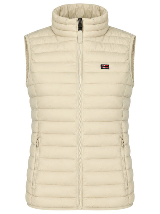 Women's Sleeveless Sports Jacket Beige